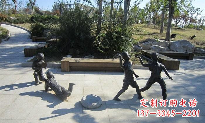 辽阳精美铜制儿童雕塑