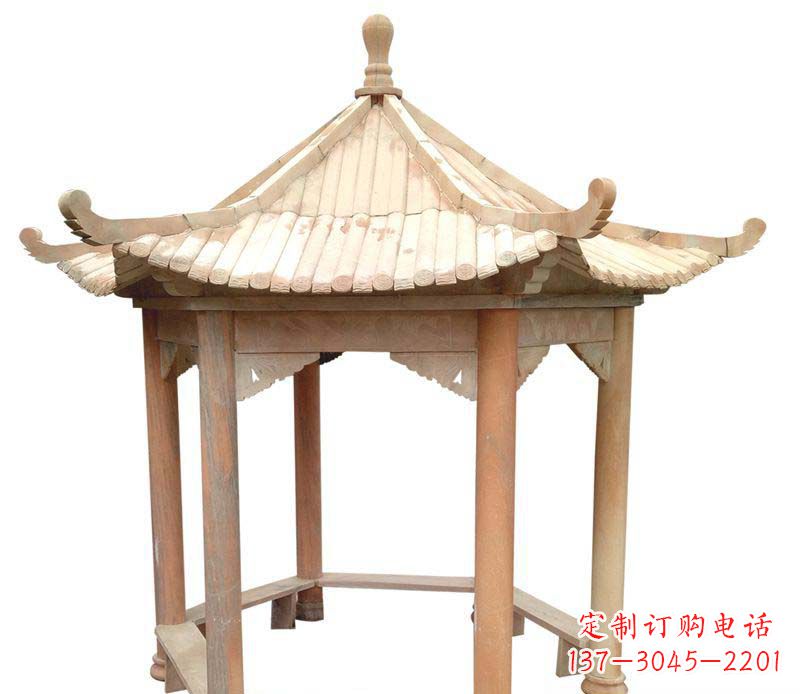辽阳精美六角凉亭雕塑