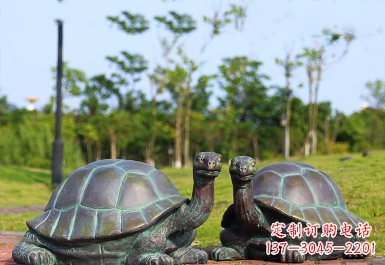 辽阳中领雕塑别具特色的乌龟铜雕