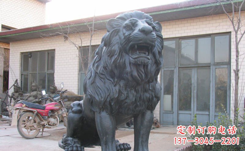 辽阳公园西洋狮子铜雕