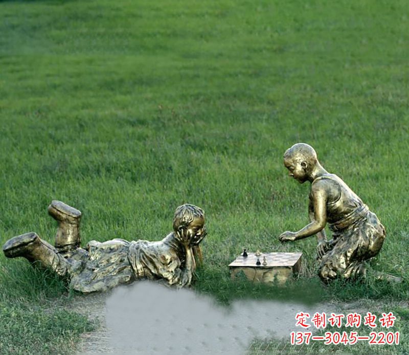 辽阳优雅精致的儿童铜雕