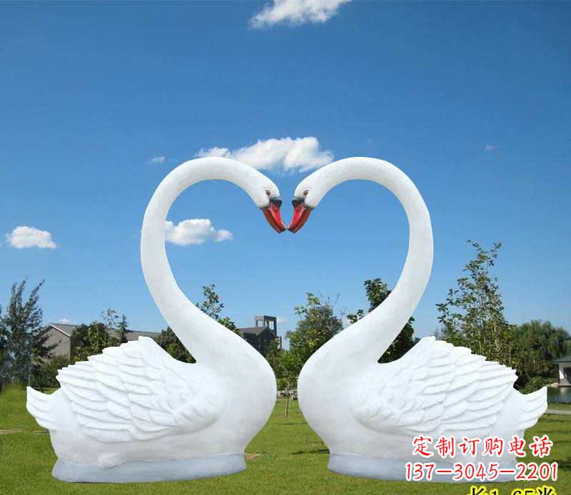 辽阳玻璃钢仿真天鹅雕塑