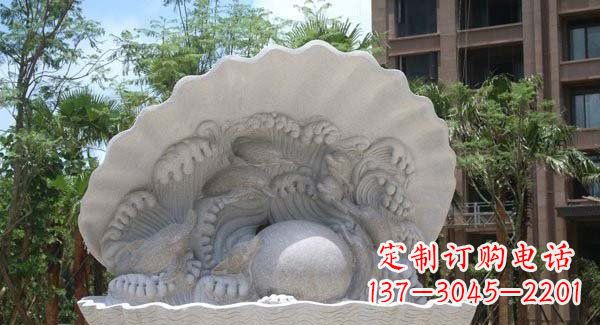 辽阳城市公园小区经典喷泉石雕