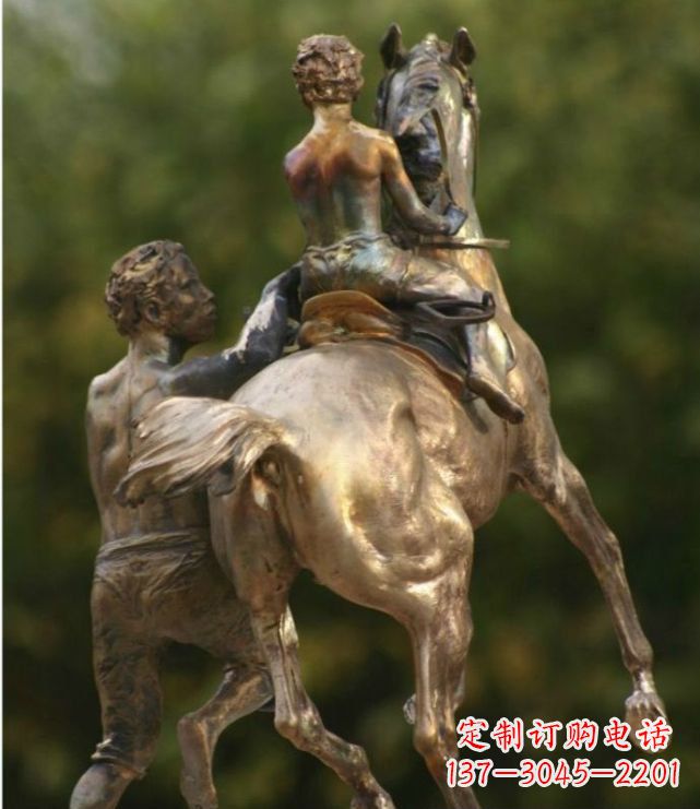 辽阳浪漫无限,精致骑马铜雕