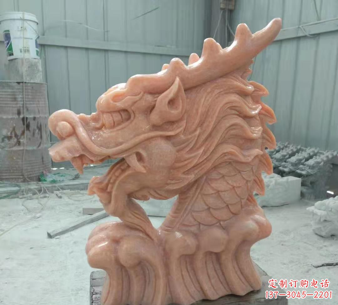 辽阳具有传统工艺特色的公园喷泉龙头石雕