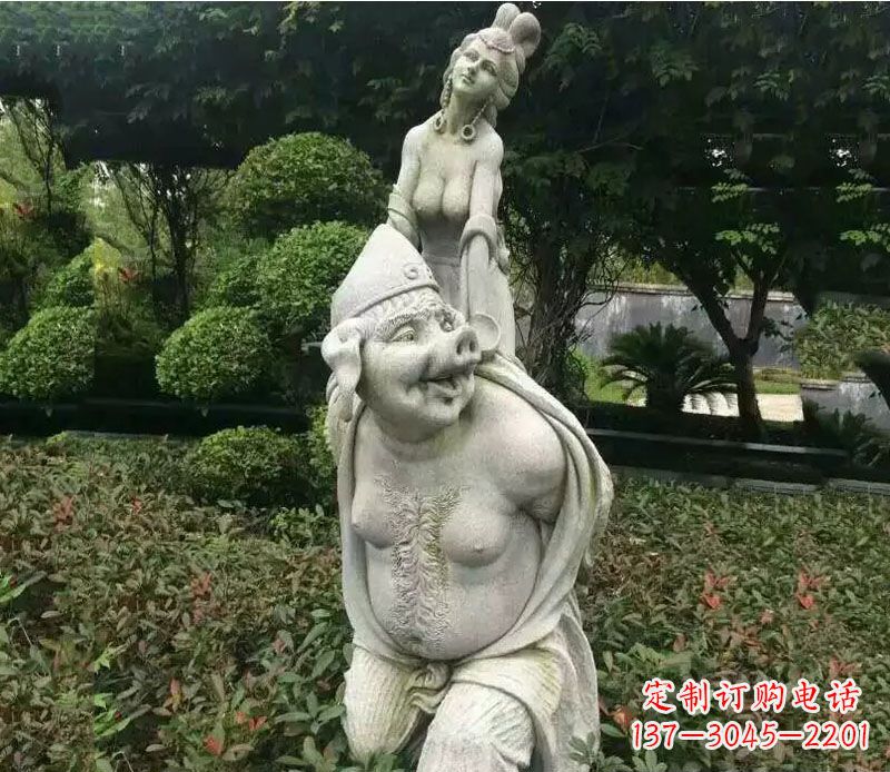 辽阳纪念猪八戒,收藏高端石雕猪八戒塑像