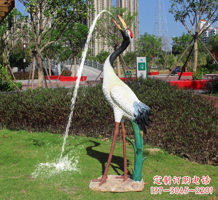 辽阳供应仿真仙鹤动物雕塑