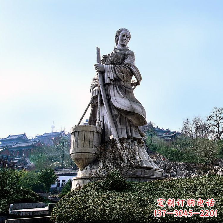 辽阳浪漫古典,文姜古装美女雕塑