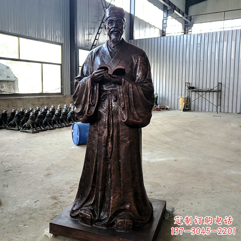 辽阳古代名人文学家书画家铸铜苏轼雕塑