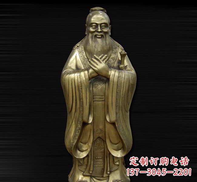 辽阳依德行者·古代名人铸造孔子雕塑