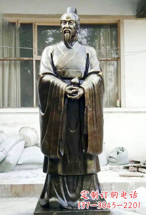 辽阳精美扁鹊铜像,精雕细琢,展现古典之美
