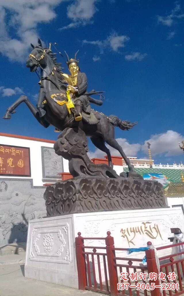 辽阳古典骑马人物雕塑