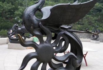 辽阳天四灵朱雀神鸟雕塑——象征希望的贵族精神