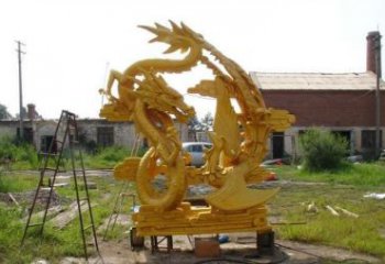 辽阳产品名称“象征吉祥，唤醒美好——中领雕塑铜雕龙凤呈祥”