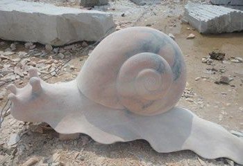 辽阳真实大小的蜗牛石雕