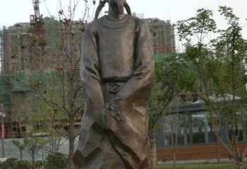 辽阳精美古风犹存，高雅李白铜雕