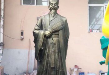 辽阳中领雕塑经典传承，诸葛亮铜雕！