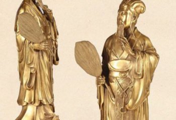 辽阳中领雕塑专业铸造诸葛亮铜雕
