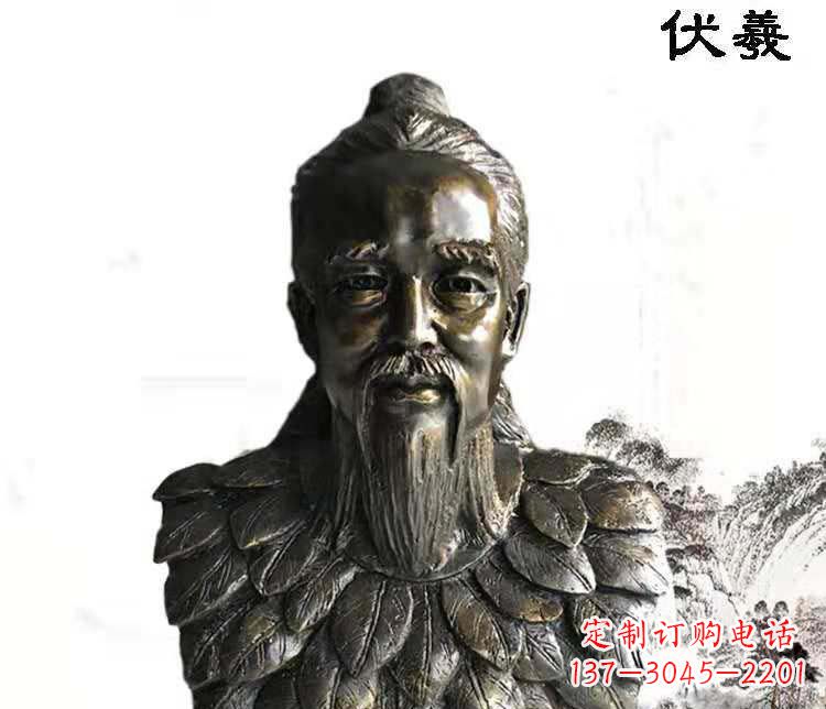 辽阳经典古神伏羲雕像,文化艺术绽放光芒