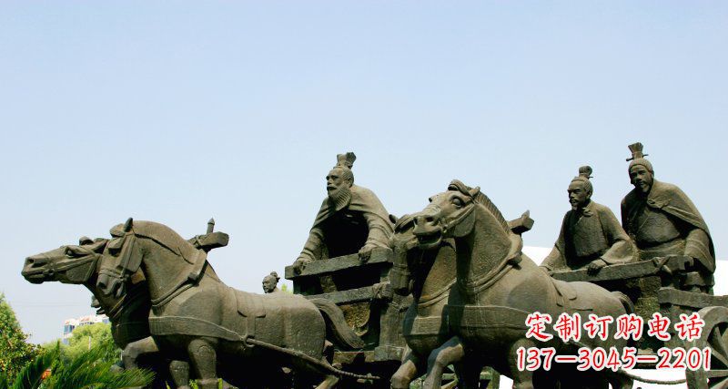 辽阳中领雕塑--尊贵马车雕塑
