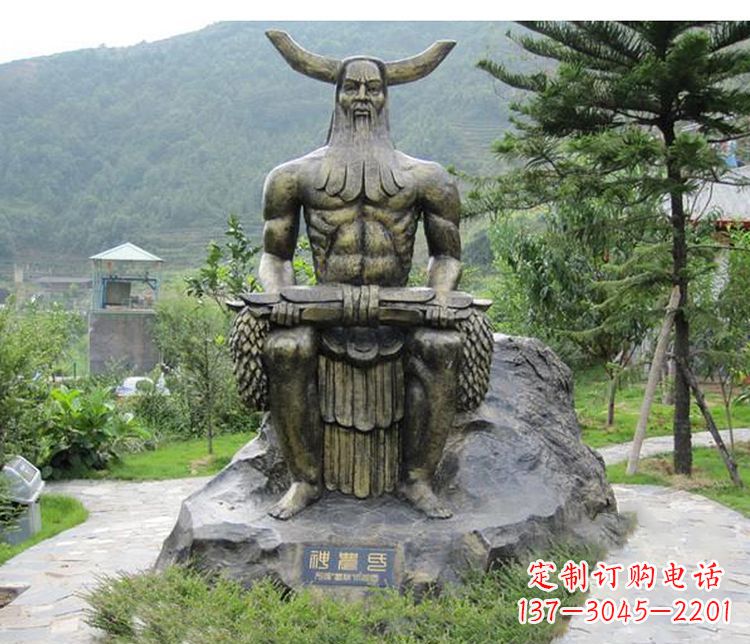 辽阳传承古代文明,为家居装饰点缀伏羲铜雕