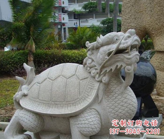 辽阳中领雕塑:古典神兽龙龟石雕精神的传承