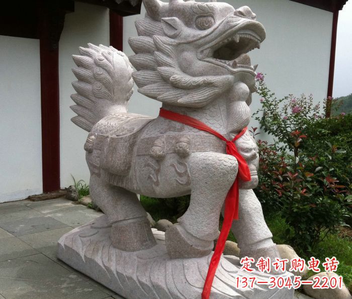 辽阳古典神麒麟石雕,令人叹为观止的精美艺术