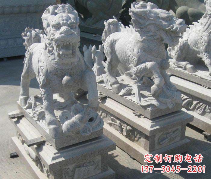 辽阳优质古代神兽麒麟石雕