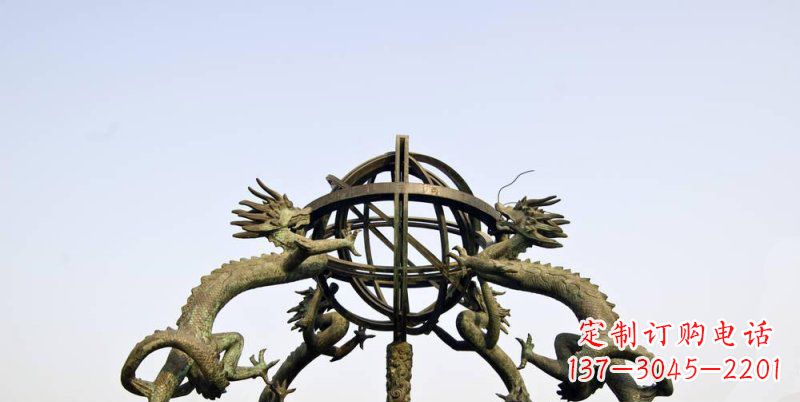 辽阳传承中国古代文化,浑天仪铜雕——让精致的往事重现
