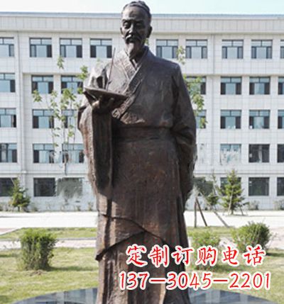 辽阳传承古代珍贵文化—祖冲之铜雕塑