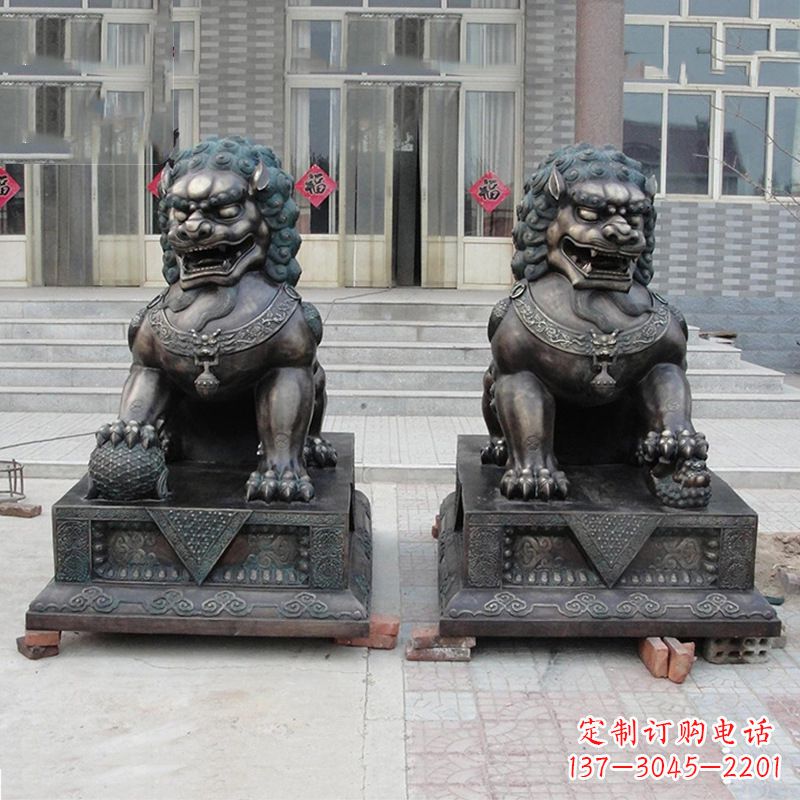 辽阳故宫狮子雕塑