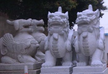 辽阳古典独角兽石雕