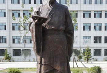 辽阳传承古代珍贵文化—祖冲之铜雕塑