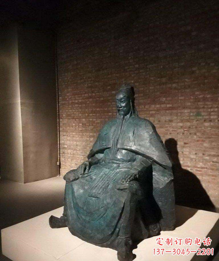 辽阳古典御守关公铜雕