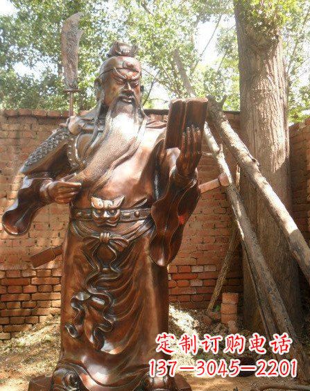 辽阳全新关公铜雕,让你的收藏更个性!
