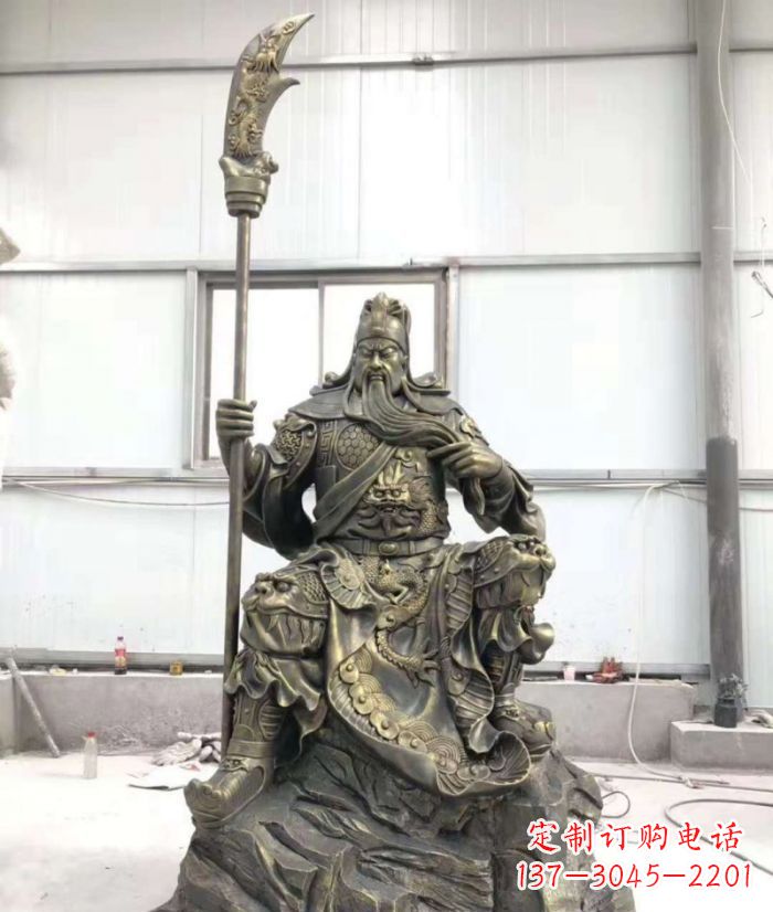 辽阳关公铜雕,令您的装饰更加添彩