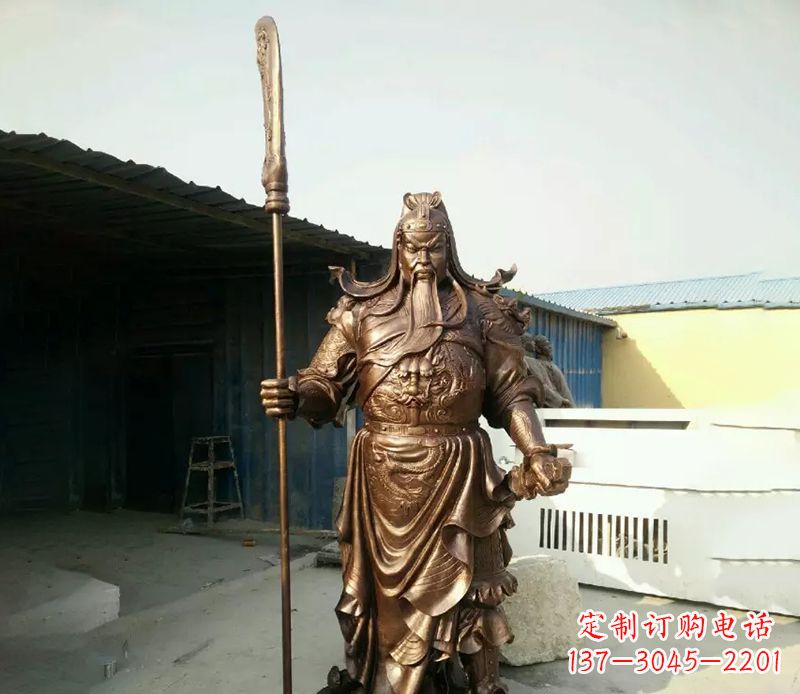 辽阳中领雕塑定制关公铜雕