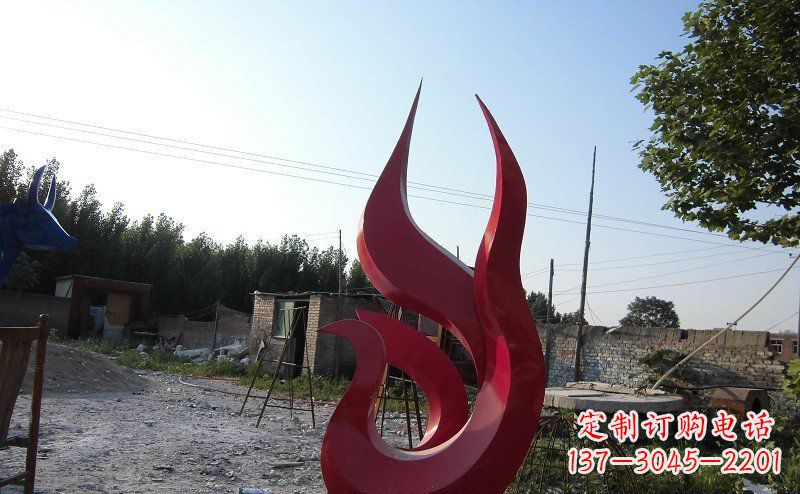 辽阳广场不锈钢抽象凤凰雕塑_1 (2)