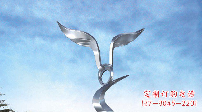 辽阳中领雕塑出品:不锈钢海鸥雕塑