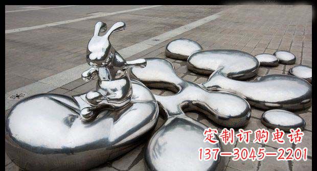 辽阳卓越不锈钢兔子雕塑