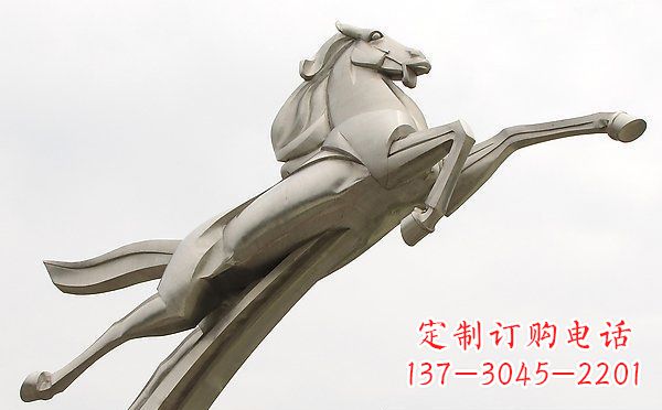 辽阳精美不锈钢一马当先雕塑