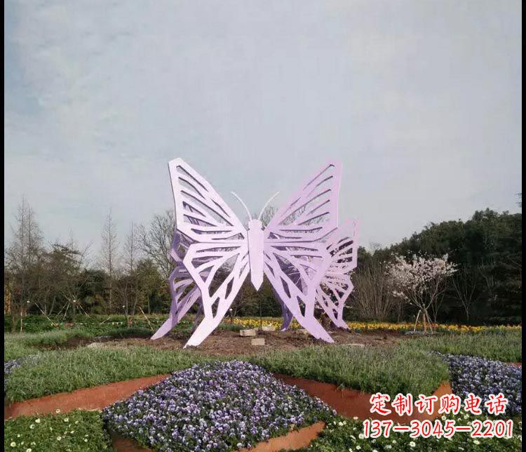 辽阳广场不锈钢创意蝴蝶雕塑