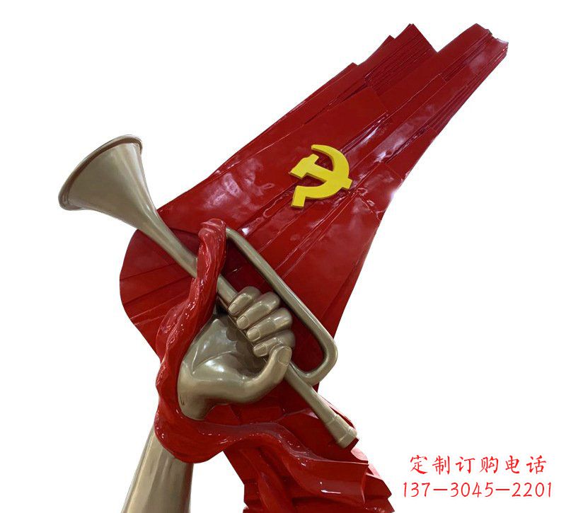 辽阳优质不锈钢党旗雕塑