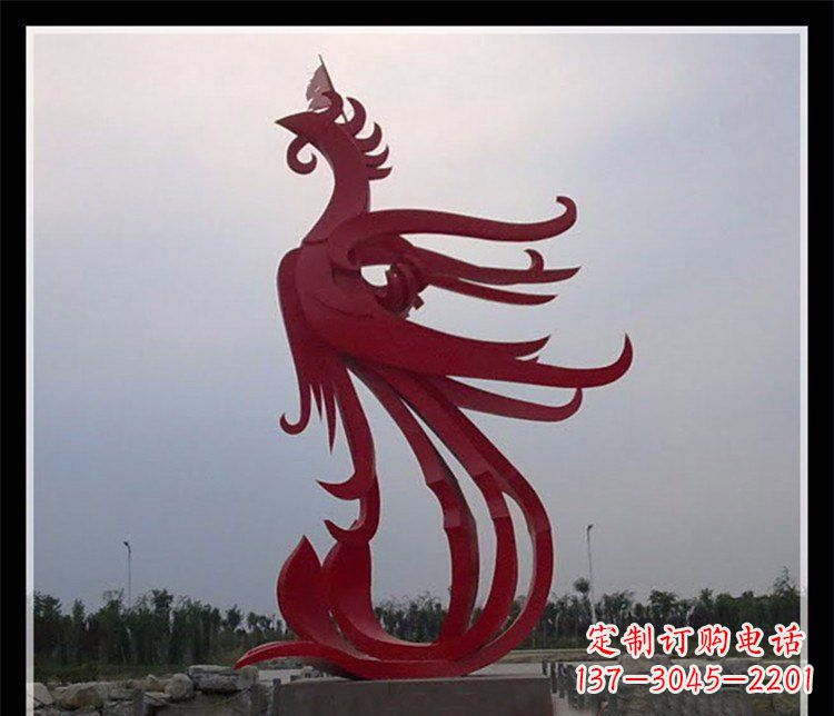辽阳精美不锈钢凤凰雕塑