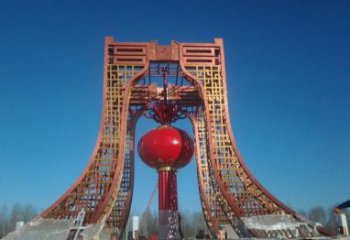 辽阳中领雕塑推出不锈钢大型灯笼雕塑