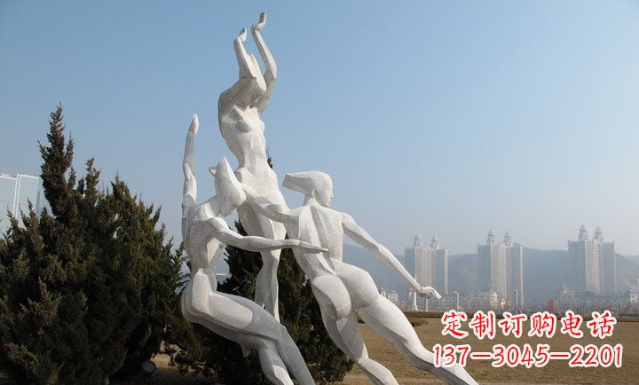 辽阳中领雕塑:优雅动人的不锈钢滑冰女孩雕塑