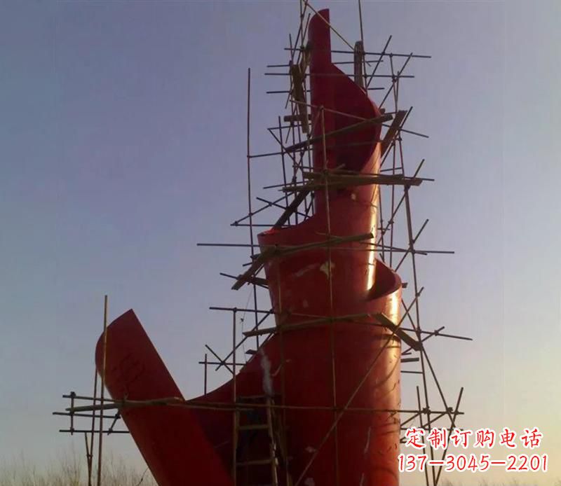 辽阳广场不锈钢火炬景观雕塑