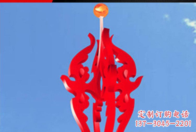 辽阳中领雕塑:唯美飘拂的不锈钢火苗雕塑