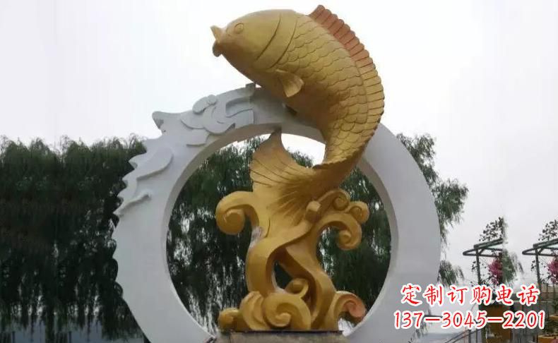 辽阳令人惊叹的不锈钢金龙鱼雕塑