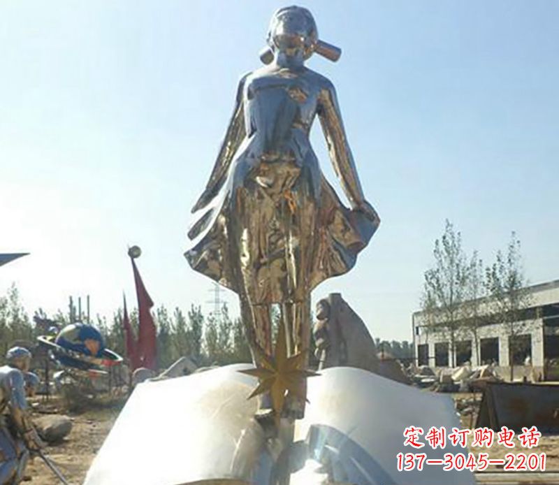 辽阳艺术精灵,不锈钢美女雕塑
